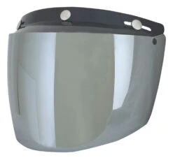 AFX 3-Snap Flip-Up Face Shield -Motorcycle Series afx3 snap flip up face shield silver mirror