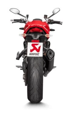 Akrapovic Slip-On Exhaust Ducati Monster 1200 / R / S / 821 Black Titanium/Carbon Fiber [Open Box] -Motorcycle Series akrapovic slip on exhaust ducati monster1200 rs821 black titanium carbon fiber open box black titanium carbon fiber 3