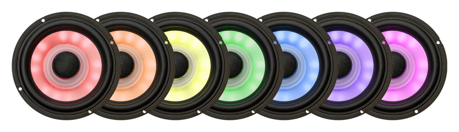 Aquatic AV Sport Series 6.5 RGB Speakers For Harley Touring 1998-2023 - Image 2