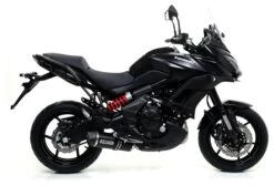 Arrow Race-Tech Exhaust System Kawasaki Ninja 650 / Versys 650 / ER6n Black Aluminum/Carbon Fiber [Demo - Good] -Motorcycle Series arrow race tech exhaust system kawasaki ninja650 versys650 er6n 2