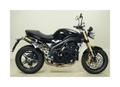 Arrow Round Slip-On Exhaust Triumph Speed Triple 2007-2010 -Motorcycle Series arrow round slip on exhaust triumph speed triple20072010 carbon fiber stainless steel