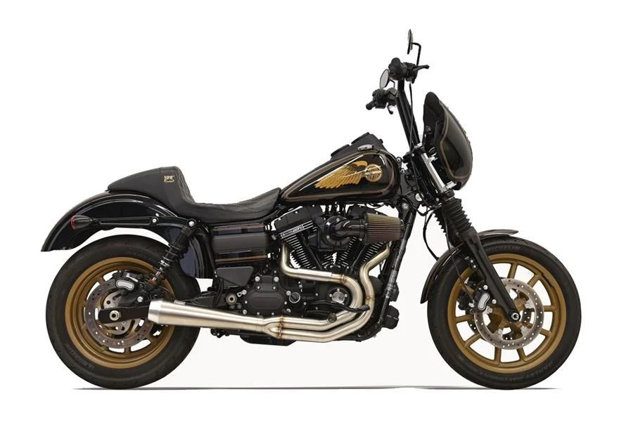 Bassani Road Rage 2-Into-1 Greg Lutzka Exhaust For Harley Dyna 1991-2017