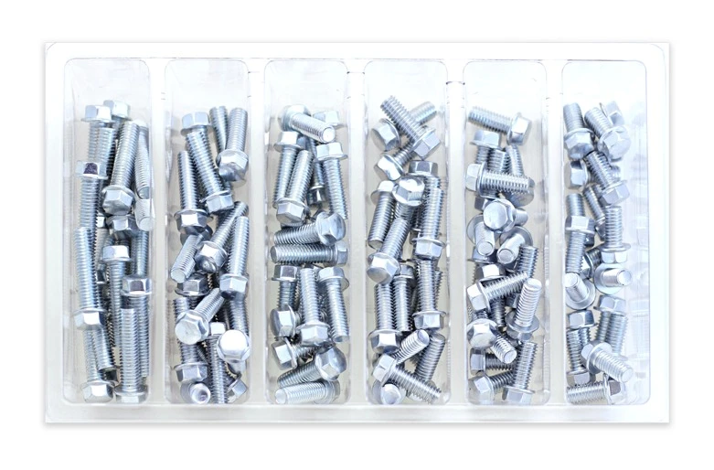 Bolt Hardware M6 8mm Hex Flange Bolt Assortment