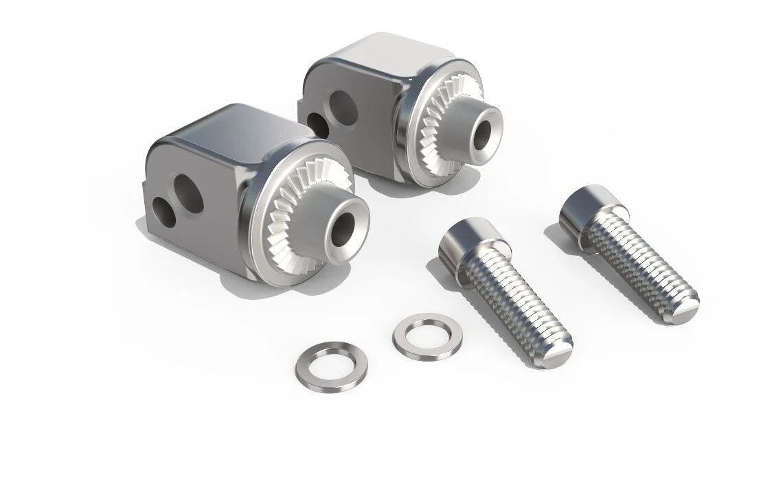 Ciro Passenger Foot Rest Adapters For Harley Softail 2018-2023 1 Ciro Passenger Foot Rest Adapters For Harley Softail 2018-2023