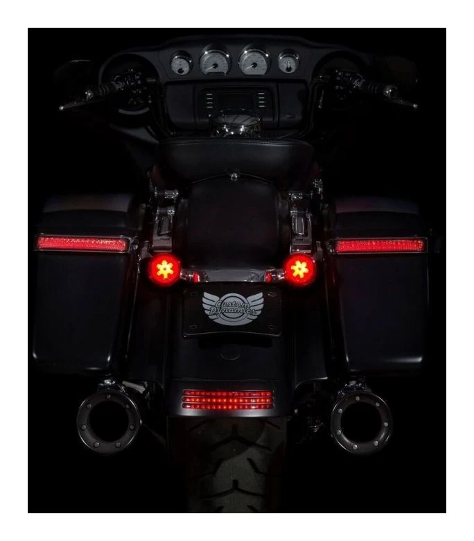 Custom Dynamics ProBeam Halo LED Rear Turn Signal Inserts For Harley 2007-2023 - Image 4