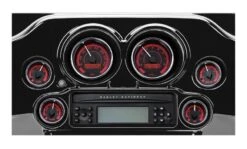 Dakota Digital MVX-8K Series Plug-In 6-Gauge Kit For Harley Touring 1996-2003 -Motorcycle Series dakota digital mvx8 k series plug in6 gauge kit for harley touring19962003 black red