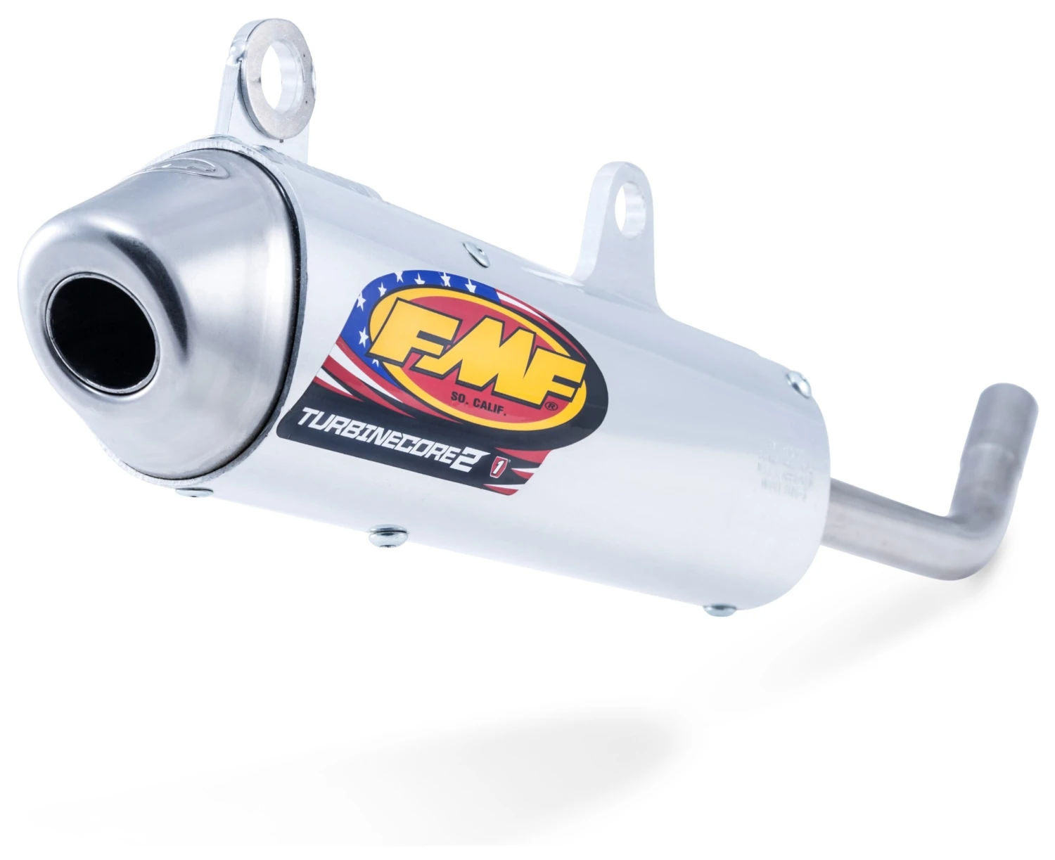 FMF Turbinecore 2 Silencer KTM / Husqvarna / Gas Gas 85cc 2018-2023 Stainless Steel/Aluminum/Stainless Steel [Previously Installed] - Image 2
