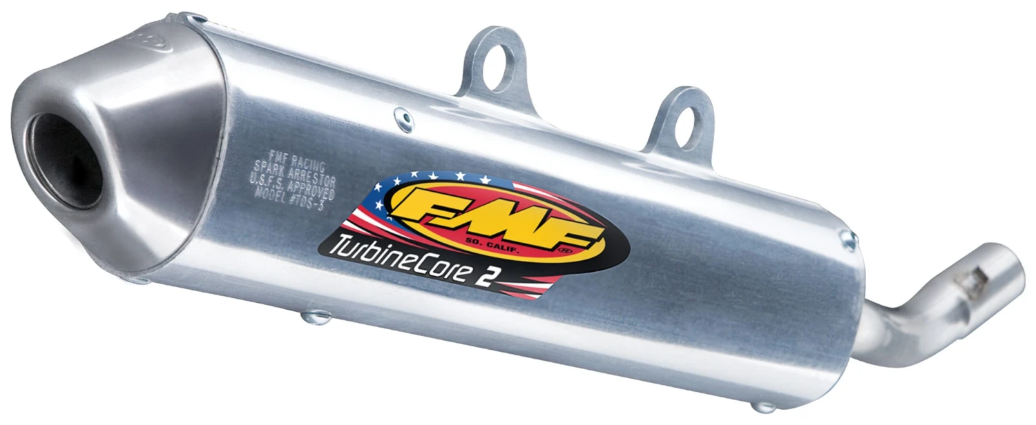 FMF Turbinecore 2 Silencer KTM / Husqvarna / Gas Gas 85cc 2018-2023 Stainless Steel/Aluminum/Stainless Steel [Previously Installed]