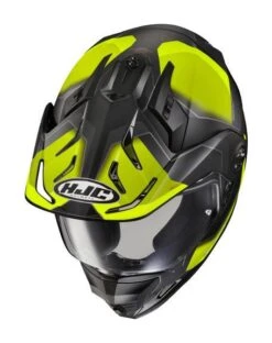 HJC DS-X1 Synergy Helmet -Motorcycle Series hjcdsx1 synergy helmet black hi viz 2