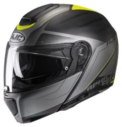 HJC RPHA 90S Cadan Helmet -Motorcycle Series hjcrpha90 s cadan helmet black silver hi viz