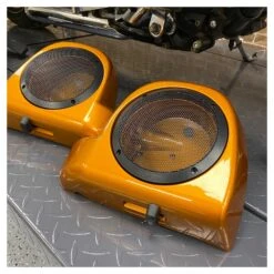 HogWorkz 6.5" Speaker Grills For Vented Lower Fairing For Harley Touring 2014-2023 -Motorcycle Series hog workz65 speaker grills for vented lower fairing 3