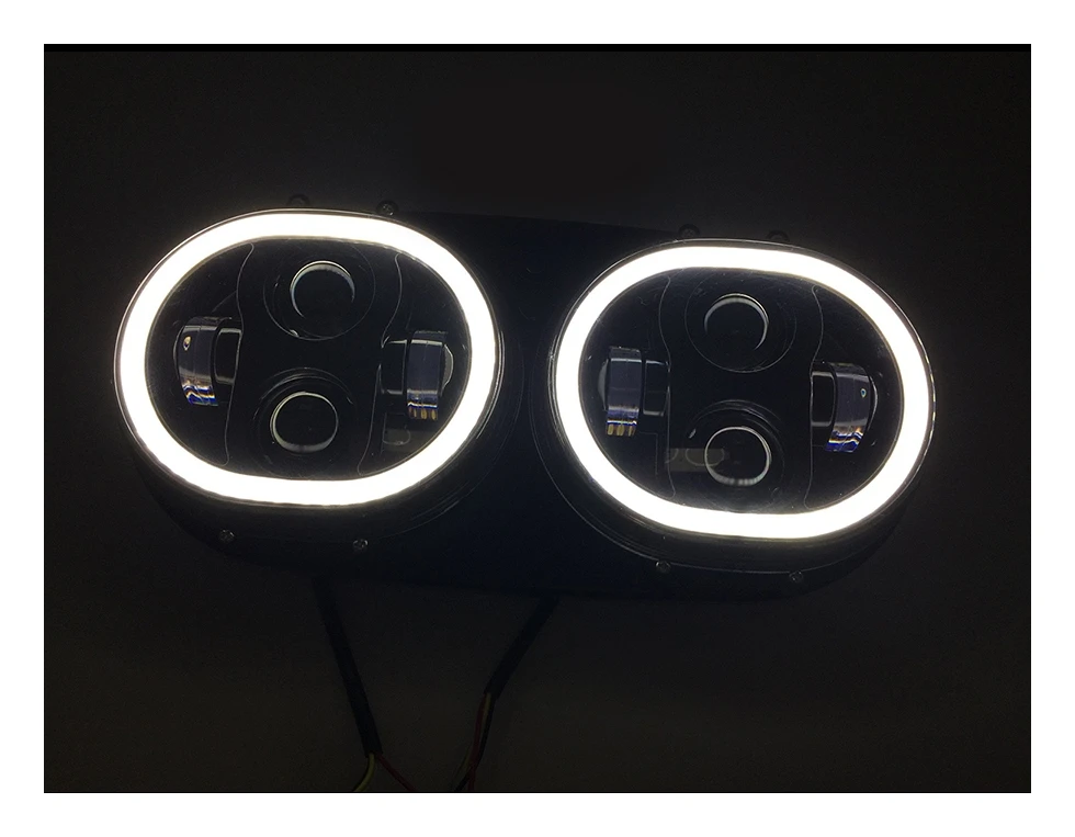 HogWorkz LED Dual Halomaker Headlights For Harley Road Glide 1998-2013 - Image 9