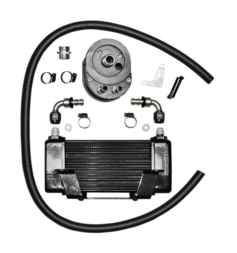 Jagg Horizontal Low Mount Oil Cooler Kit For Harley Touring 2009-2013 - Image 2