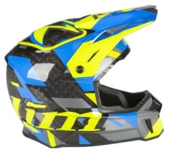 Klim F3 Carbon Raid Helmet -Motorcycle Series klim f3 carbon raid helmet blue hi viz yellow 2