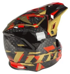 Klim F3 Carbon Raid Helmet -Motorcycle Series klim f3 carbon raid helmet red gold 3