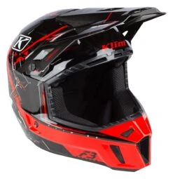 Klim F3 Recoil Helmet -Motorcycle Series klim f3 recoil helmet red black 2