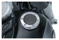 Kuryakyn Mesh Vented Gas Cap For Harley 1982-2023 -Motorcycle Series kuryakyn mesh vented gas cap for harley 2