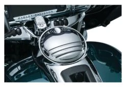 Kuryakyn Tri-Line Fuel Door For Harley Touring 2008-2023 -Motorcycle Series kuryakyn tri line fuel door for harley touring20082016 chrome 1