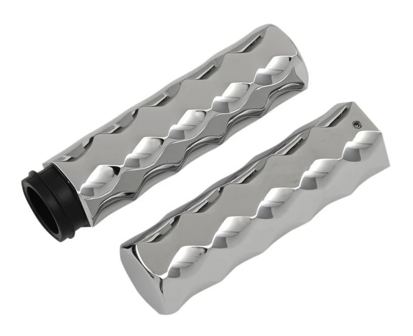 LA Choppers Billet Hex Tex Grips For Harley Fly-By-Wire - Image 3