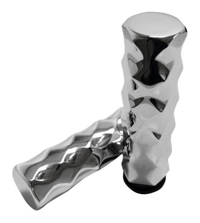 LA Choppers Billet Hex Tex Grips For Harley Fly-By-Wire - Image 4