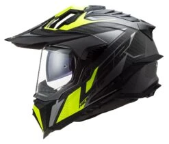 LS2 Explorer Carbon Focus Helmet Titanium/Yellow / 2XL [Open Box] -Motorcycle Series ls2 explorer carbon focus helmet titanium yellow2 xl open box titanium yellow 2
