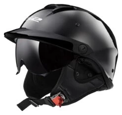 LS2 Rebellion Helmet -Motorcycle Series ls2 rebellion helmet black chrome