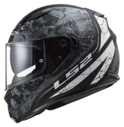 Motorcycle Series -Motorcycle Series ls2 stream throne helmet matte black grey 1