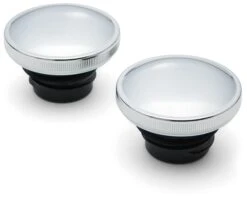 Milwaukee Twins Stock Style Gas Cap Set For Harley 1983-1995