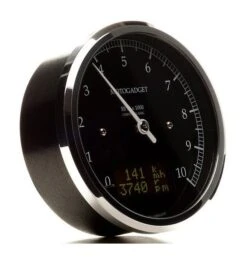 Motogadget Chronoclassic DarkEdition Tachometer -Motorcycle Series motogadget chronoclassic dark edition tachometer black housing polished bezel