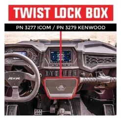 PCI Race Radios Twist Lock Open Box Replacement Radio And Intercom Bracket Polaris RZR -Motorcycle Series pci race radios twist lock open box replacement radioand intercom bracket polaris rzr 3