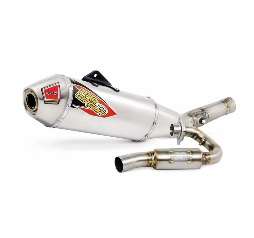 Pro Circuit T-6 Exhaust System KTM 450 SX-F 2017 Stainless Steel/Aluminum/Stainless Steel [Previously Installed]