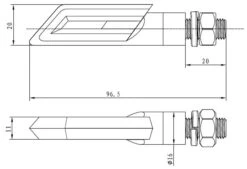 Puig Track Turn Signals -Motorcycle Series puig turn light mod track c black 2