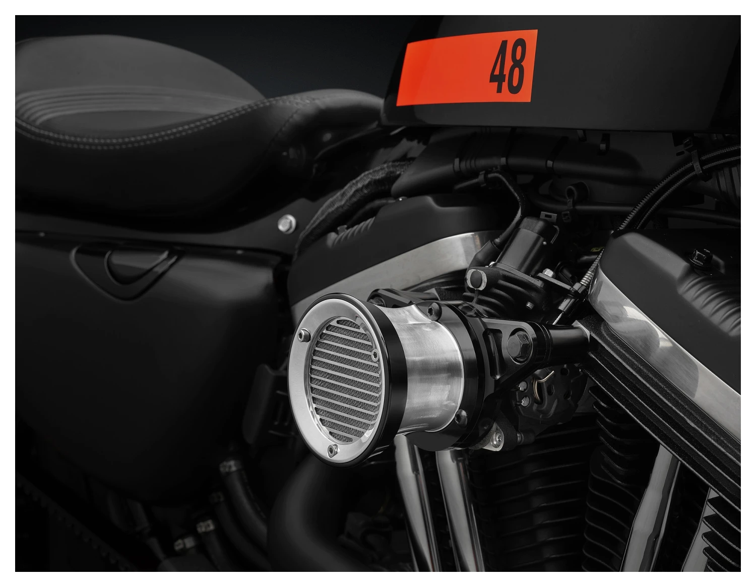 Rizoma Air Intake Velocity Stack For Harley Sportster 2004-2022 2 Rizoma Air Intake Velocity Stack For Harley Sportster 2004-2022 - Image 2