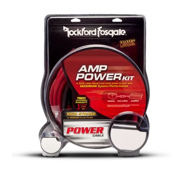 Rockford Fosgate Amplifier Power And Signal 10 AWG Install Kit 1 Rockford Fosgate Amplifier Power And Signal 10 AWG Install Kit