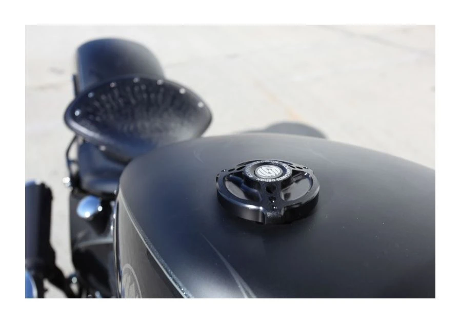 Roland Sands Tracker Gas Cap For Harley 1996-2018 4 Roland Sands Tracker Gas Cap For Harley 1996-2018 - Image 4