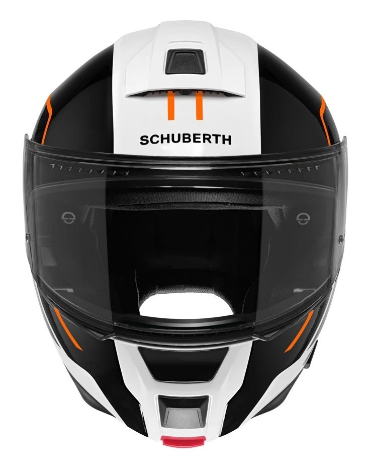 Schuberth C5 Master Helmet Black/White/Orange / LG [Open Box] - Image 3