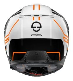 Schuberth C5 Master Helmet Black/White/Orange / LG [Open Box] -Motorcycle Series schuberth c5 master helmet black white orange lg open box black white orange 4