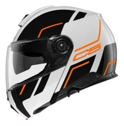 Schuberth C5 Master Helmet Black/White/Orange / LG [Open Box] -Motorcycle Series schuberth c5 master helmet black white orange lg open box black white orange 5