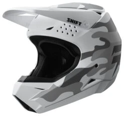 Shift Whit3 Label Camo Helmet -Motorcycle Series shift whit3 helmet white