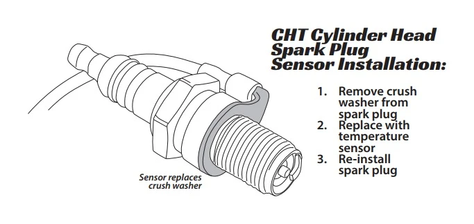Trail Tech TTO Temperature Meter Spark Plug Sensor - Surface Mount - Image 4