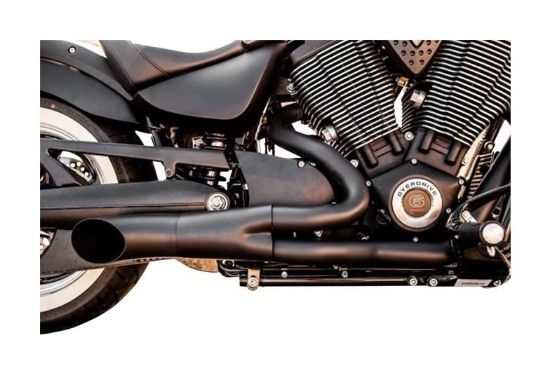 Trask 2-Into-1 Hot Rod Exhaust For Victory Touring Bagger 2010-2016