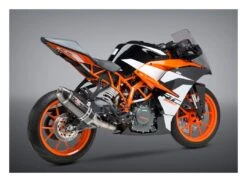 Yoshimura R77 Works 3/4 Race Slip-On Exhaust KTM RC390 / 390 Duke 2017-2020 -Motorcycle Series yoshimura ktm390 duke rc3902017 race r773 qtr ss ss cf works finish 5